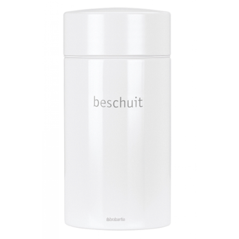 Pojemnik na ciastka z napisem `Beschuit` 1,7L Biały 24 45 82